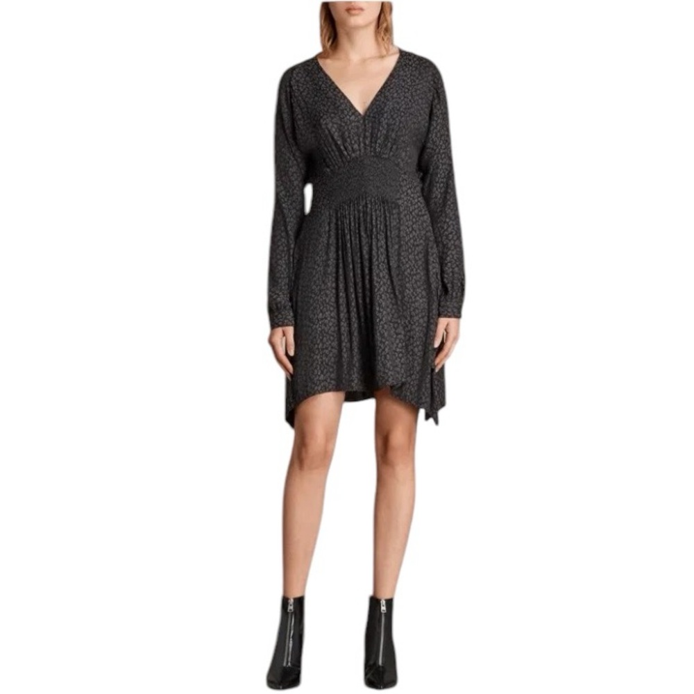 ALLSAINTS The Nichola Leopard Dress Size Small